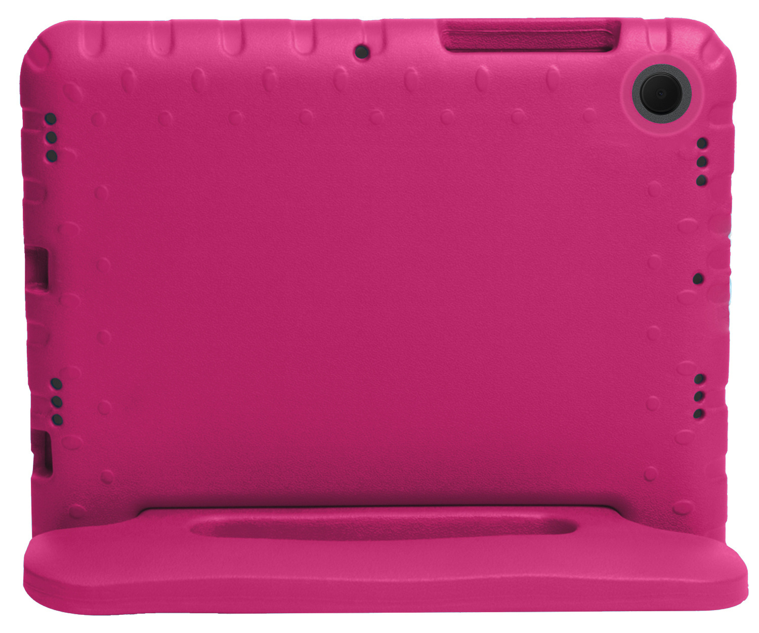 Lenovo Tab M10 Plus (3e gen) Hoes Bumper Kindvriendelijk Kids Case Met 2x Screenprotector - Lenovo Tab M10 Plus Hoesje Shockproof Cover Hoes - Roze