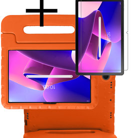 NoXx NoXx Lenovo Tab M10 Plus (3e generatie) Kinderhoes Met Screenprotector - Oranje