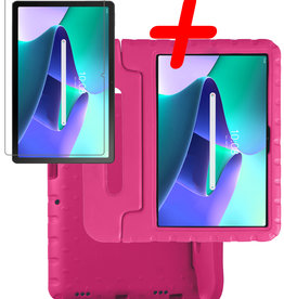 BASEY. BASEY. Lenovo Tab M10 Plus (3e generatie) Kinderhoes Met Screenprotector - Roze