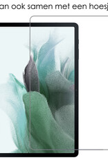 NoXx Hoesje Geschikt voor Samsung Galaxy Tab S7 FE Hoesje Toetsenbord Hoes Met Screenprotector - Hoes Geschikt voor Samsung Tab S7 FE Keyboard Case Book Cover - Zwart