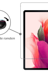 Nomfy Hoes Geschikt voor Samsung Galaxy Tab S7 FE Hoes Toetsenbord Hoes Case Book Cover Hoesje Met Screenprotector - Hoesje Geschikt voor Samsung Tab S7 FE Keyboard Hoes - Zwart