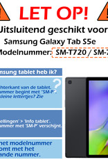 Nomfy Hoes Geschikt voor Samsung Galaxy Tab S5e Hoes Toetsenbord Hoes Case Book Cover Hoesje - Hoesje Geschikt voor Samsung Tab S5e Keyboard Hoes - Zwart