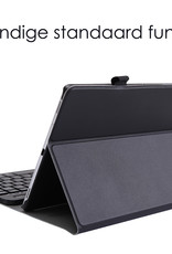 NoXx Hoesje Geschikt voor Samsung Galaxy Tab S5e Hoesje Toetsenbord Hoes Met Screenprotector - Hoes Geschikt voor Samsung Tab S5e Keyboard Case Book Cover - Zwart