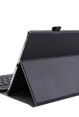 Nomfy Hoes Geschikt voor Samsung Galaxy Tab S5e Hoes Toetsenbord Hoes Case Book Cover Hoesje Met Screenprotector - Hoesje Geschikt voor Samsung Tab S5e Keyboard Hoes - Goud
