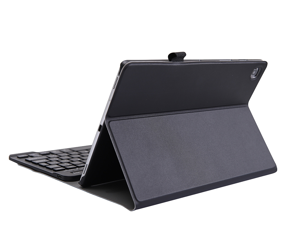 Nomfy Hoes Geschikt voor Samsung Galaxy Tab S5e Hoes Toetsenbord Hoes Case Book Cover Hoesje Met Screenprotector - Hoesje Geschikt voor Samsung Tab S5e Keyboard Hoes - Goud
