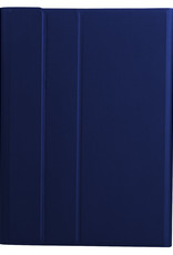 BASEY. Hoesje Geschikt voor Samsung Galaxy Tab A 10.1 2019 Toetsenbord Hoes Book Case - Hoes Geschikt voor Samsung Tab A 10.1 (2019) Toetsenbord Hoesje Keyboard Cover - Donkerblauw