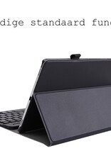 BASEY. Hoesje Geschikt voor Samsung Galaxy Tab A 10.1 2019 Toetsenbord Hoes Book Case - Hoes Geschikt voor Samsung Tab A 10.1 (2019) Toetsenbord Hoesje Keyboard Cover - Zwart