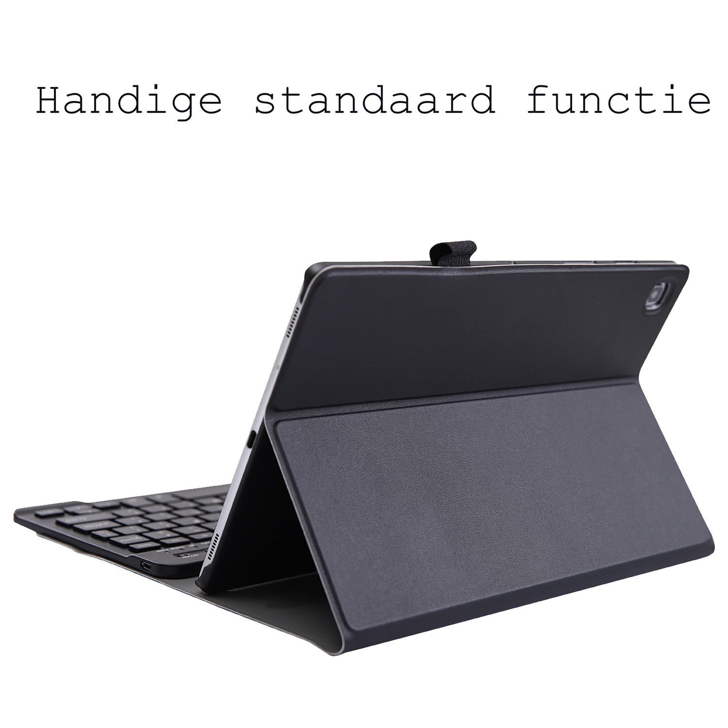 BASEY. Hoesje Geschikt voor Samsung Galaxy Tab A 10.1 2019 Toetsenbord Hoes Book Case - Hoes Geschikt voor Samsung Tab A 10.1 (2019) Toetsenbord Hoesje Keyboard Cover - Zwart