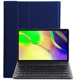 NoXx NoXx Samsung Galaxy Tab 10.1 2019 Toetsenbordhoes - Donkerblauw