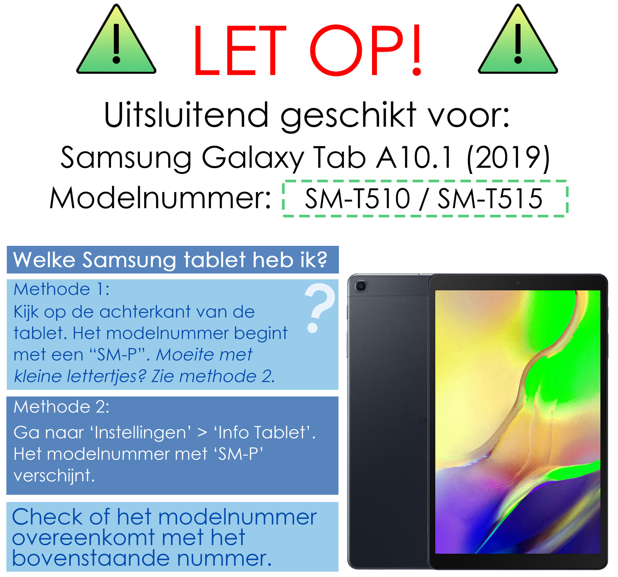 NoXx Hoesje Geschikt voor Samsung Galaxy Tab A 10.1 2019 Hoesje Toetsenbord Hoes - Hoes Geschikt voor Samsung Tab A 10.1 (2019) Keyboard Case Book Cover - Zwart