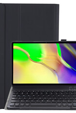 NoXx Hoesje Geschikt voor Samsung Galaxy Tab A 10.1 2019 Hoesje Toetsenbord Hoes - Hoes Geschikt voor Samsung Tab A 10.1 (2019) Keyboard Case Book Cover - Zwart