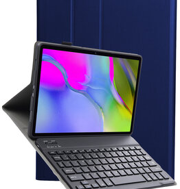 Nomfy Nomfy Samsung Galaxy Tab 10.1 2019 Toetsenbordhoes - Donkerblauw