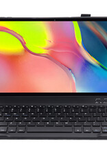 BASEY. Hoesje Geschikt voor Samsung Galaxy Tab A 10.1 2019 Toetsenbord Hoes Book Case Met Screenprotector - Hoes Geschikt voor Samsung Tab A 10.1 (2019) Toetsenbord Hoesje Keyboard Cover - Goud