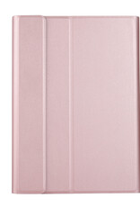 NoXx Hoesje Geschikt voor Samsung Galaxy Tab A 10.1 2019 Hoesje Toetsenbord Hoes Met Screenprotector - Hoes Geschikt voor Samsung Tab A 10.1 (2019) Keyboard Case Book Cover - Rosé goud