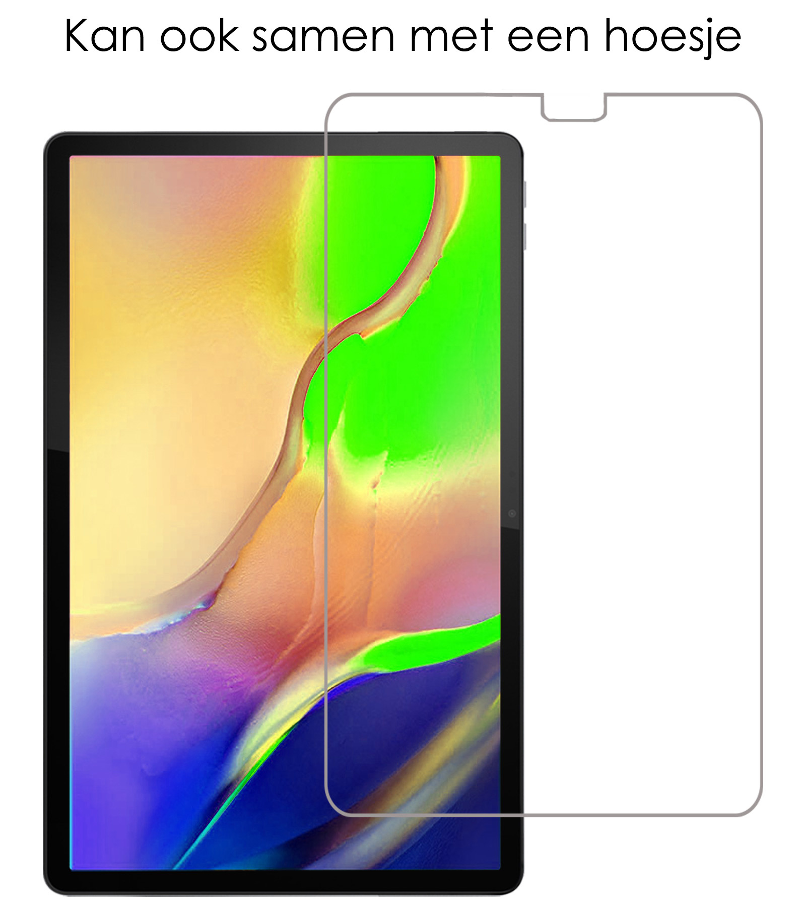 NoXx Hoesje Geschikt voor Samsung Galaxy Tab A 10.1 2019 Hoesje Toetsenbord Hoes Met Screenprotector - Hoes Geschikt voor Samsung Tab A 10.1 (2019) Keyboard Case Book Cover - Rosé goud