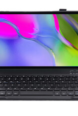 Nomfy Hoes Geschikt voor Samsung Galaxy Tab A 10.1 2019 Hoes Toetsenbord Hoes Case Book Cover Hoesje Met Screenprotector - Hoesje Geschikt voor Samsung Tab A 10.1 (2019) Keyboard Hoes - Donkerblauw