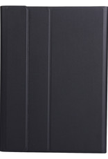 NoXx Hoesje Geschikt voor Lenovo Tab P11 Hoesje Toetsenbord Hoes - Hoes Geschikt voor Lenovo Tab P11 Keyboard Case Book Cover - Zwart
