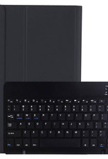 BASEY. Hoesje Geschikt voor iPad 10.2 2021 Toetsenbord Hoes Book Case Met Screenprotector - Hoes Geschikt voor iPad 9 Toetsenbord Hoesje Keyboard Cover - Zwart