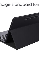 NoXx Hoesje Geschikt voor Lenovo Tab P11 Plus Hoesje Toetsenbord Hoes - Hoes Geschikt voor Lenovo Tab P11 Plus Keyboard Case Book Cover - Zwart