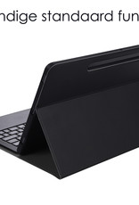 NoXx Hoesje Geschikt voor Lenovo Tab P11 Plus Hoesje Toetsenbord Hoes Met Screenprotector - Hoes Geschikt voor Lenovo Tab P11 Plus Keyboard Case Book Cover - Zwart