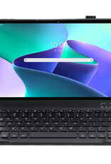 BASEY. Hoesje Geschikt voor Lenovo Tab M10 Plus 3rd Gen Toetsenbord Hoes Book Case - Hoes Geschikt voor Lenovo Tab M10 Plus (3e Gen) Toetsenbord Hoesje Keyboard Cover - Goud