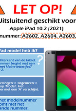 Nomfy iPad 10.2 2021 Toetsenbord Hoes Keyboard Case Book Cover - iPad 10.2 2021 Toetsenbord Keyboard Hoesje - Rose Goud