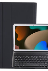 NoXx Hoesje Geschikt voor iPad 10.2 2021 Hoesje Toetsenbord Hoes - Hoes Geschikt voor iPad 9 Keyboard Case Book Cover - Zwart