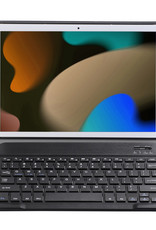 NoXx Hoesje Geschikt voor iPad 10.2 2021 Hoesje Toetsenbord Hoes - Hoes Geschikt voor iPad 9 Keyboard Case Book Cover - Zwart