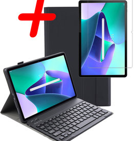 BASEY. BASEY. Lenovo M10 Plus (3e generatie) Toetsenbordhoes Met Screenprotector - Zwart