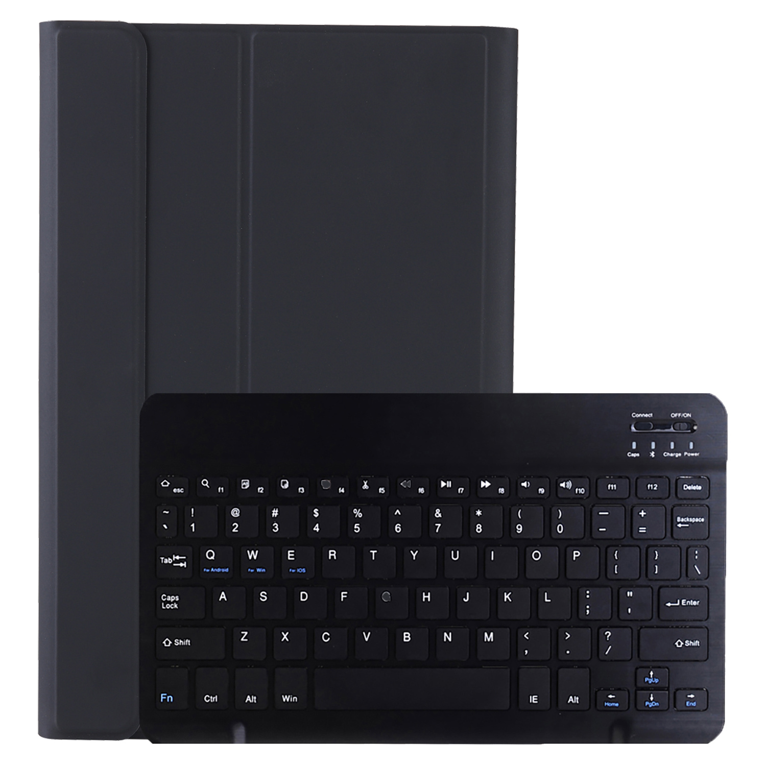 NoXx Hoesje Geschikt voor Lenovo Tab M10 Plus 3rd Gen Hoesje Toetsenbord Hoes Met Screenprotector - Hoes Geschikt voor Lenovo Tab M10 Plus (3e Gen) Keyboard Case Book Cover - Zwart