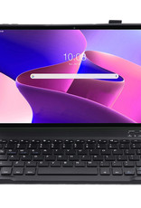NoXx Hoesje Geschikt voor Lenovo Tab M10 Plus 3rd Gen Hoesje Toetsenbord Hoes Met Screenprotector - Hoes Geschikt voor Lenovo Tab M10 Plus (3e Gen) Keyboard Case Book Cover - Zwart