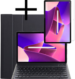 NoXx NoXx Lenovo M10 Plus (3e generatie) Toetsenbordhoes Met Screenprotector - Zwart