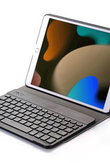 NoXx Hoesje Geschikt voor iPad 10.2 2019 Hoesje Toetsenbord Hoes Met Screenprotector - Hoes Geschikt voor iPad 7 Keyboard Case Book Cover - Goud