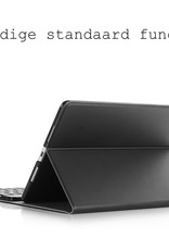 BASEY. Hoesje Geschikt voor iPad 10.2 2019 Toetsenbord Hoes Book Case Met Screenprotector - Hoes Geschikt voor iPad 7 Toetsenbord Hoesje Keyboard Cover - Zwart