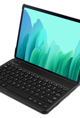 Nomfy Hoes Geschikt voor Samsung Galaxy Tab A7 Hoes Toetsenbord Hoes Case Book Cover Hoesje - Hoesje Geschikt voor Samsung Tab A7 Keyboard Hoes - Donkerblauw
