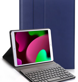 Nomfy Nomfy iPad 10.2 2019 Toetsenbordhoes - Donkerblauw