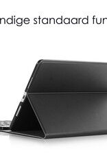 NoXx Hoesje Geschikt voor iPad 10.2 2019 Hoesje Toetsenbord Hoes - Hoes Geschikt voor iPad 7 Keyboard Case Book Cover - Zwart