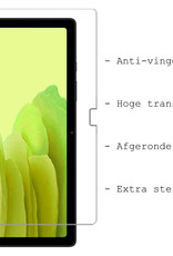 BASEY. Hoesje Geschikt voor Samsung Galaxy Tab A7 Toetsenbord Hoes Book Case Met Screenprotector - Hoes Geschikt voor Samsung Tab A7 Toetsenbord Hoesje Keyboard Cover - Rosé goud