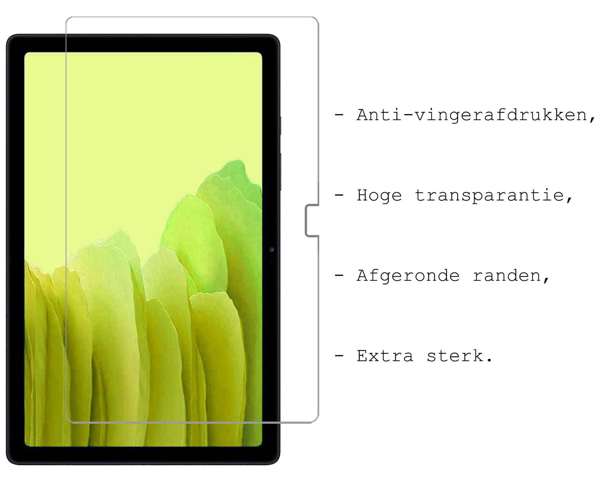 BASEY. Hoesje Geschikt voor Samsung Galaxy Tab A7 Toetsenbord Hoes Book Case Met Screenprotector - Hoes Geschikt voor Samsung Tab A7 Toetsenbord Hoesje Keyboard Cover - Rosé goud