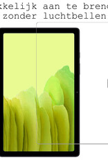 BASEY. Hoesje Geschikt voor Samsung Galaxy Tab A7 Toetsenbord Hoes Book Case Met Screenprotector - Hoes Geschikt voor Samsung Tab A7 Toetsenbord Hoesje Keyboard Cover - Zwart