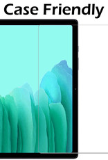 Nomfy Hoes Geschikt voor Samsung Galaxy Tab A7 Hoes Toetsenbord Hoes Case Book Cover Hoesje Met Screenprotector - Hoesje Geschikt voor Samsung Tab A7 Keyboard Hoes - Rosé goud