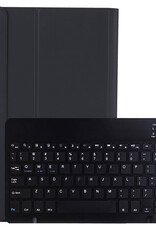 BASEY. Hoesje Geschikt voor Samsung Galaxy Tab S6 Lite Toetsenbord Hoes Book Case - Hoes Geschikt voor Samsung Tab S6 Lite Toetsenbord Hoesje Keyboard Cover - Zwart