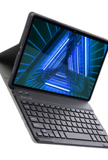 BASEY. Hoesje Geschikt voor Lenovo Tab M10 FHD Plus 2nd Gen Toetsenbord Hoes Book Case - Hoes Geschikt voor Lenovo Tab M10 FHD Plus (2e Gen) Toetsenbord Hoesje Keyboard Cover - Zwart