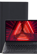 NoXx Hoesje Geschikt voor Lenovo Tab M10 FHD Plus 2nd Gen Hoesje Toetsenbord Hoes - Hoes Geschikt voor Lenovo Tab M10 FHD Plus (2e Gen) Keyboard Case Book Cover - Zwart