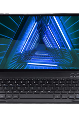 BASEY. Hoesje Geschikt voor Lenovo Tab M10 FHD Plus 2nd Gen Toetsenbord Hoes Book Case Met Screenprotector - Hoes Geschikt voor Lenovo Tab M10 FHD Plus (2e Gen) Toetsenbord Hoesje Keyboard Cover - Zwart