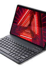 NoXx Hoesje Geschikt voor Lenovo Tab M10 FHD Plus 2nd Gen Hoesje Toetsenbord Hoes Met Screenprotector - Hoes Geschikt voor Lenovo Tab M10 FHD Plus (2e Gen) Keyboard Case Book Cover - Zwart