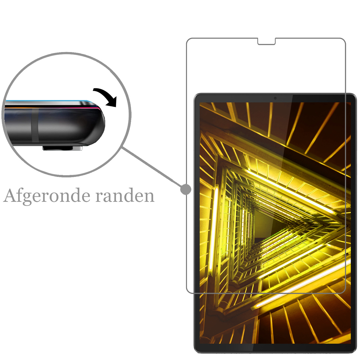 Nomfy Hoes Geschikt voor Lenovo Tab M10 FHD Plus 2nd Gen Hoes Toetsenbord Hoes Case Book Cover Hoesje Met Screenprotector - Hoesje Geschikt voor Lenovo Tab M10 FHD Plus (2e Gen) Keyboard Hoes - Zwart