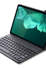 NoXx Hoesje Geschikt voor Lenovo Tab P11 Hoesje Toetsenbord Hoes - Hoes Geschikt voor Lenovo Tab P11 Keyboard Case Book Cover - Zwart