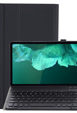 NoXx Hoesje Geschikt voor Lenovo Tab P11 Plus Hoesje Toetsenbord Hoes - Hoes Geschikt voor Lenovo Tab P11 Plus Keyboard Case Book Cover - Zwart