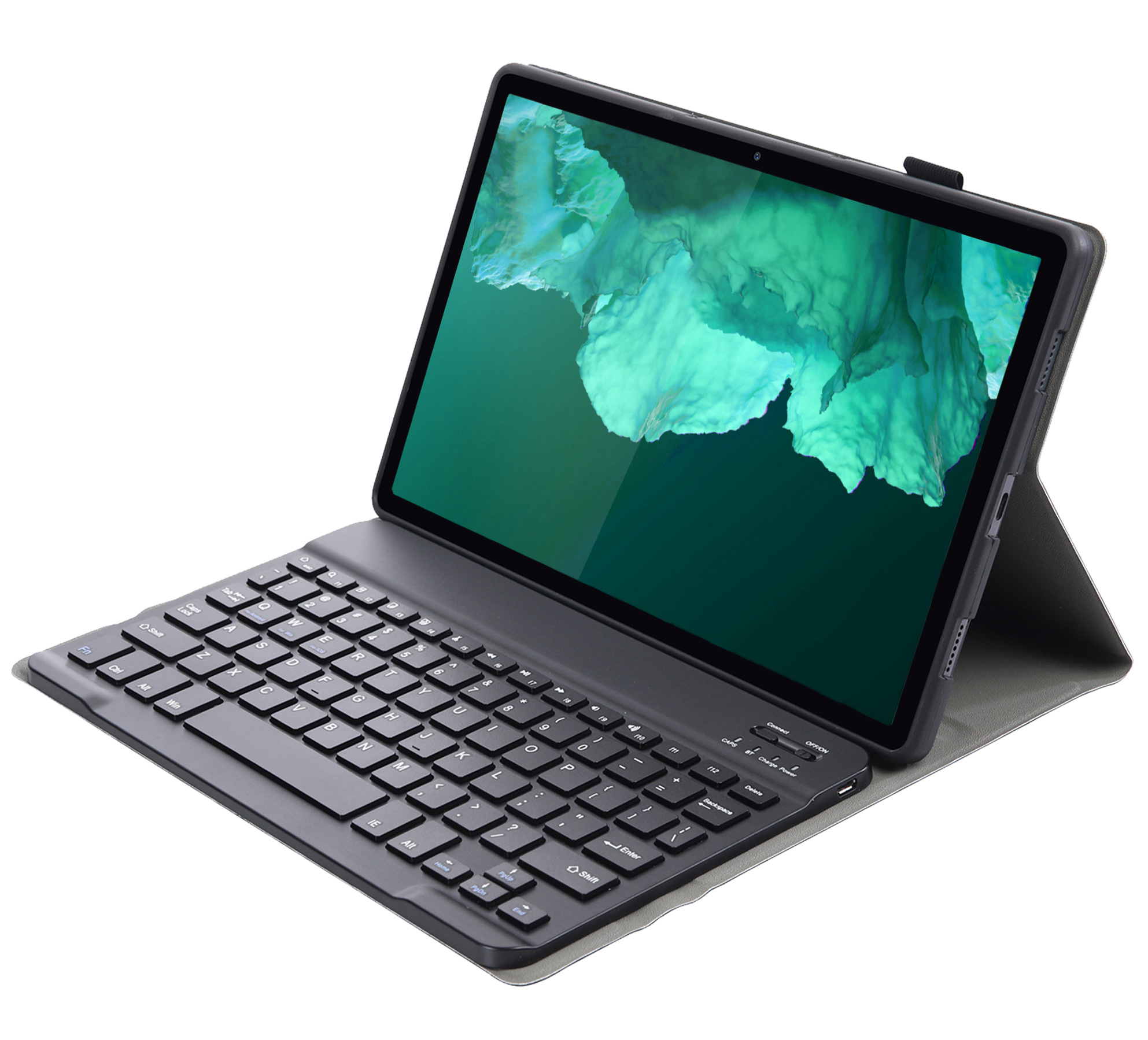 NoXx Hoesje Geschikt voor Lenovo Tab P11 Plus Hoesje Toetsenbord Hoes - Hoes Geschikt voor Lenovo Tab P11 Plus Keyboard Case Book Cover - Zwart